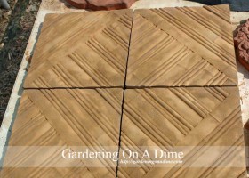 DIY Concrete Bamboo Pavers